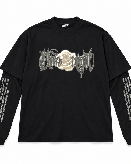 LONGSLEEVE BLACK ROSE