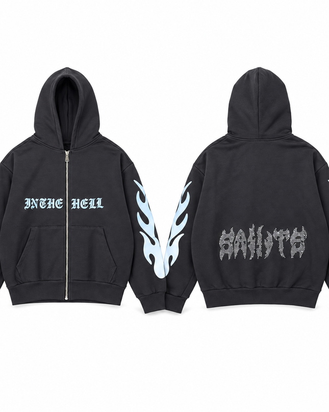 FELPA ZIP IN THE HELL