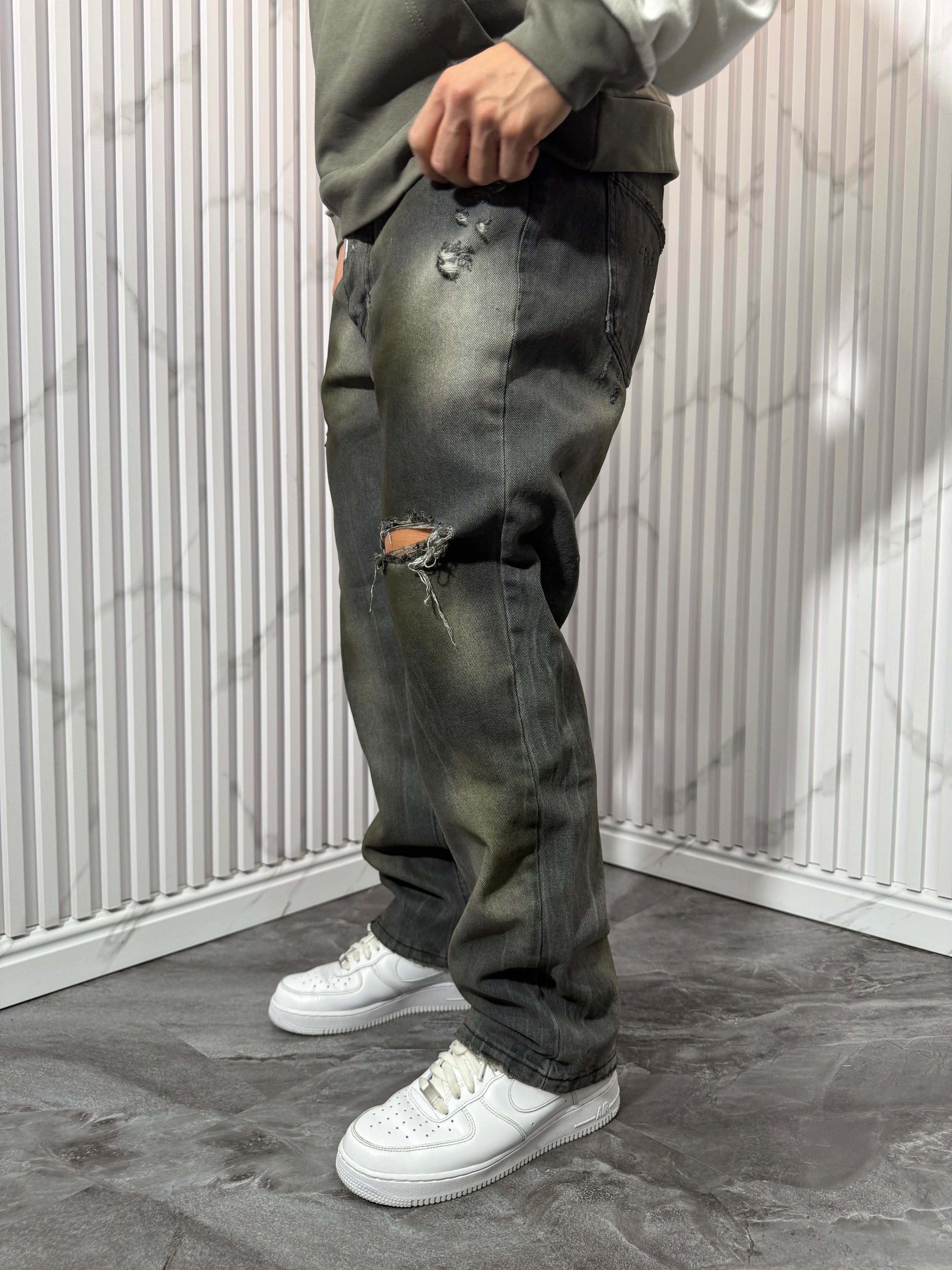 Jeans Cianotic Spider Effect