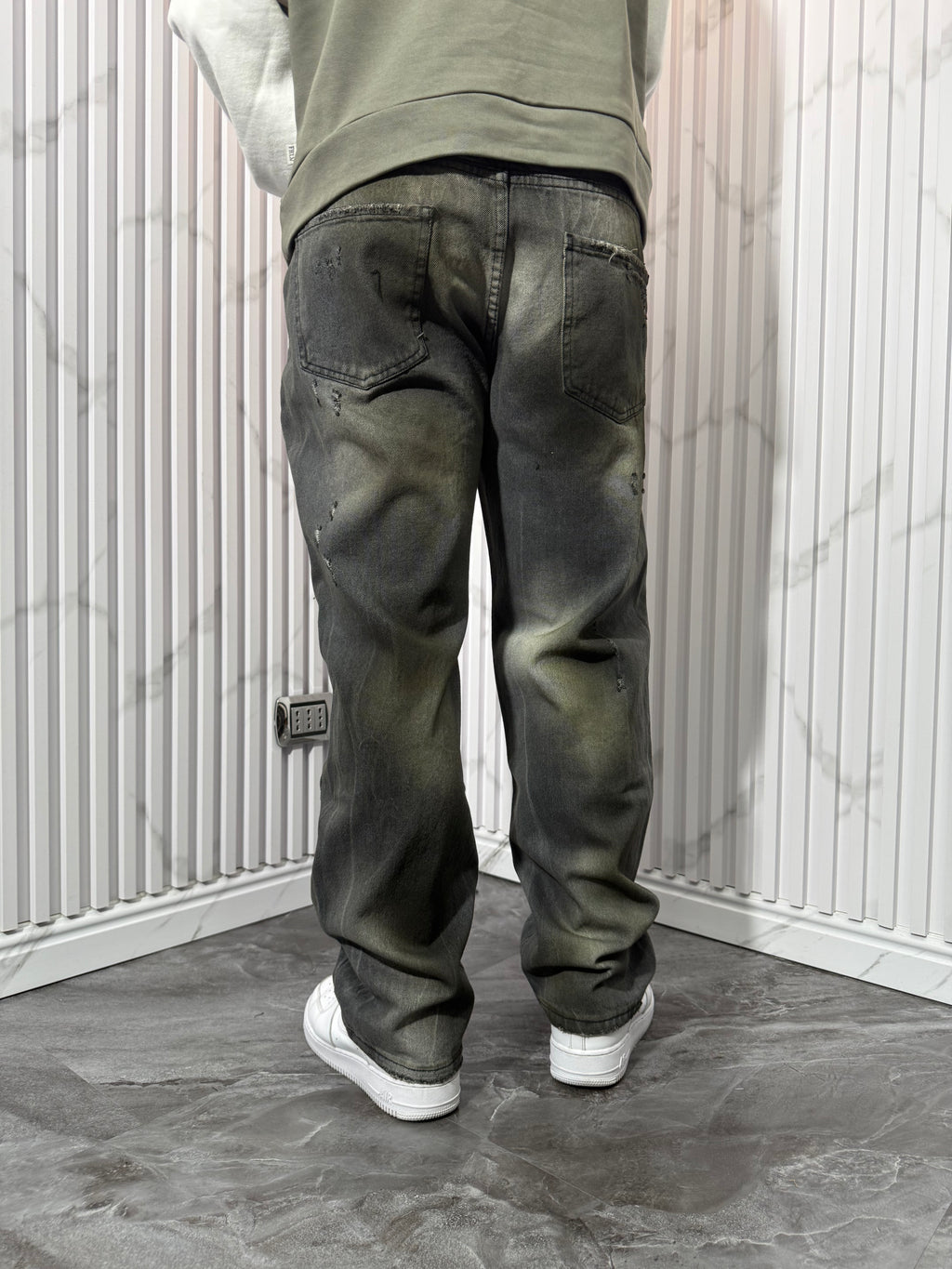 Jeans Cianotic Spider Effect