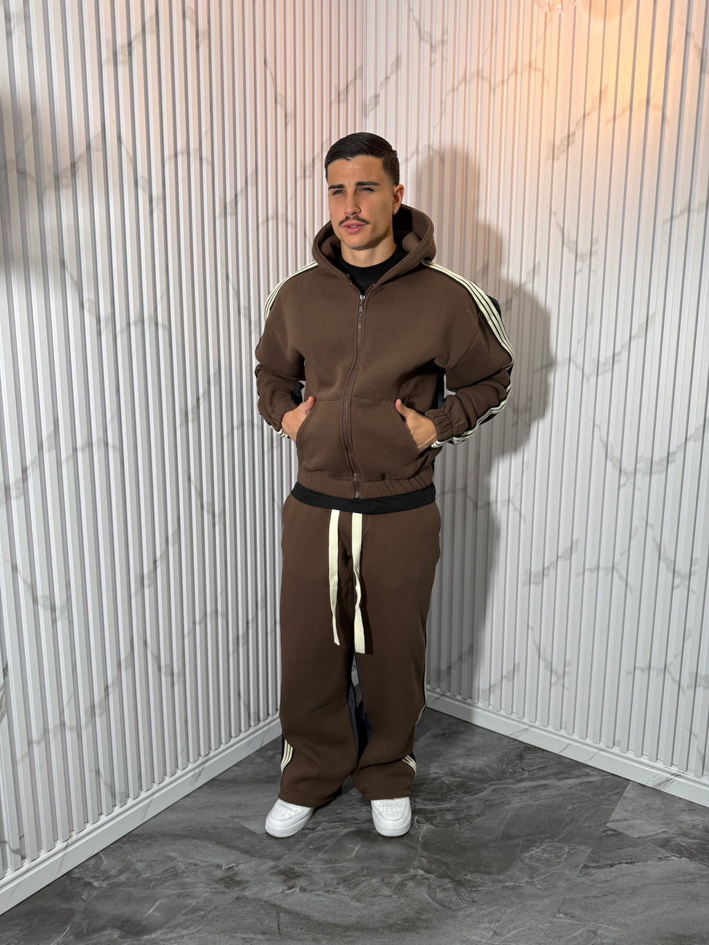 Tuta Double jeans marrone